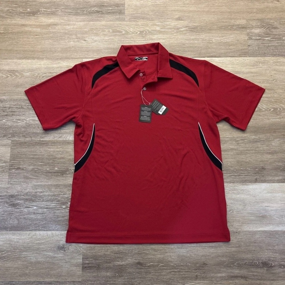 Callaway Golf Chevron Polo Chili Pepper Red XXL NWT